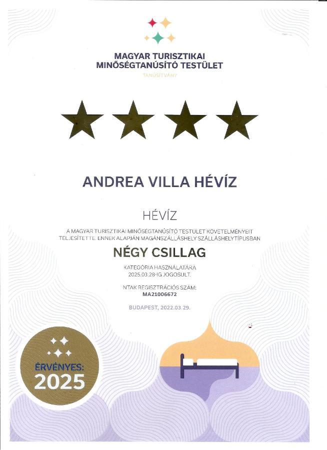 Andrea Villa Heviz I Balaton Exterior photo